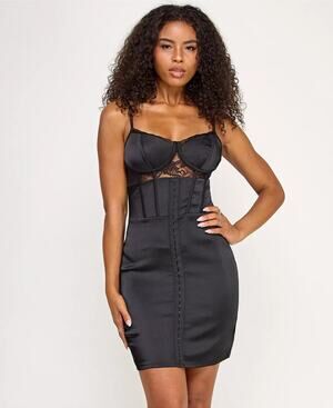 KATIA RAE Sleeveless Mini Dress Black Size XXS 0198